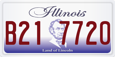 IL license plate B217720