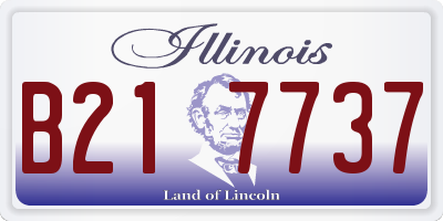 IL license plate B217737