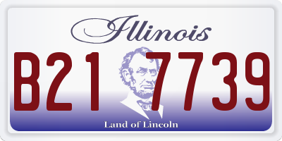 IL license plate B217739