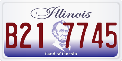 IL license plate B217745