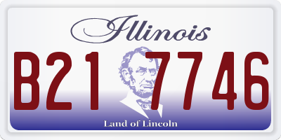 IL license plate B217746