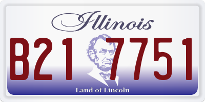 IL license plate B217751