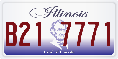 IL license plate B217771