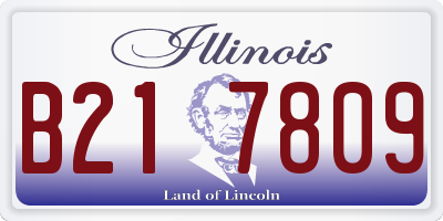 IL license plate B217809