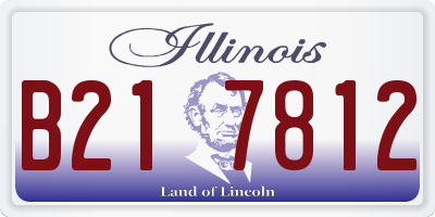 IL license plate B217812
