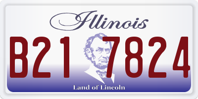 IL license plate B217824