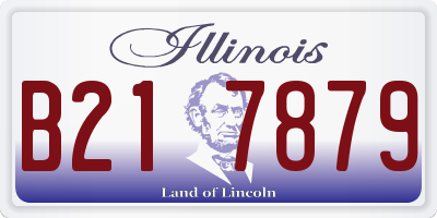 IL license plate B217879