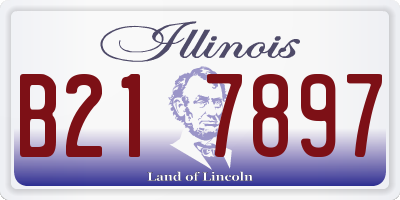 IL license plate B217897