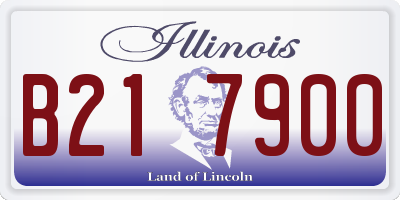 IL license plate B217900