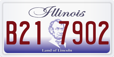 IL license plate B217902