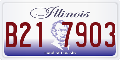 IL license plate B217903