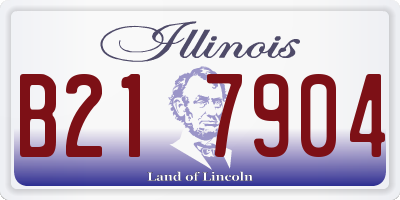 IL license plate B217904