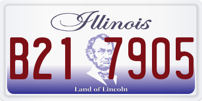 IL license plate B217905