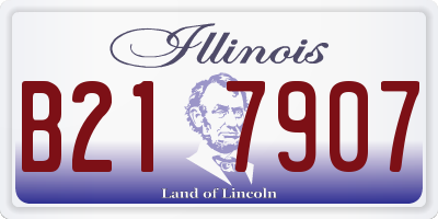 IL license plate B217907