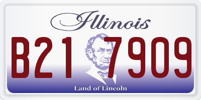 IL license plate B217909