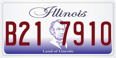 IL license plate B217910