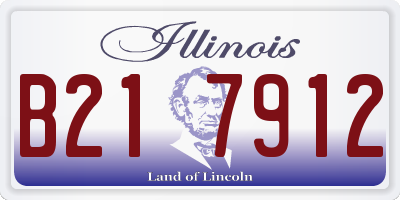 IL license plate B217912