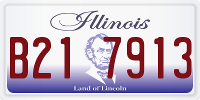 IL license plate B217913
