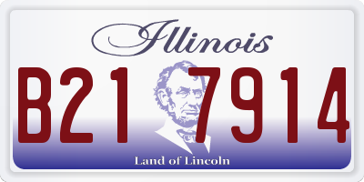 IL license plate B217914