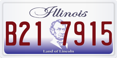 IL license plate B217915
