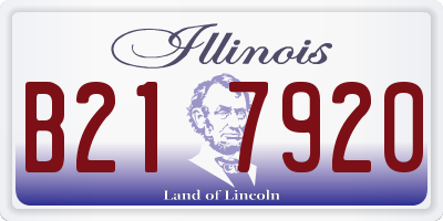 IL license plate B217920