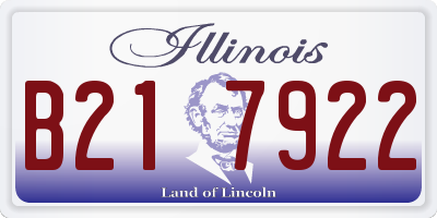 IL license plate B217922