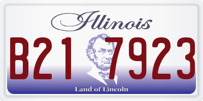 IL license plate B217923