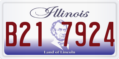 IL license plate B217924