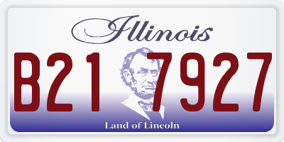 IL license plate B217927