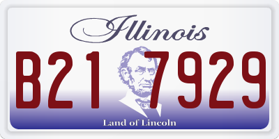 IL license plate B217929