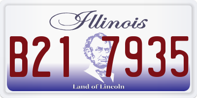 IL license plate B217935