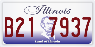 IL license plate B217937