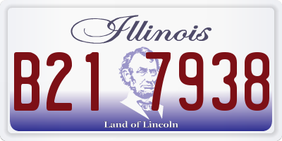 IL license plate B217938