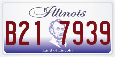 IL license plate B217939