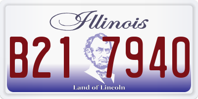 IL license plate B217940