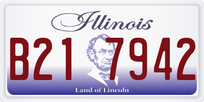 IL license plate B217942