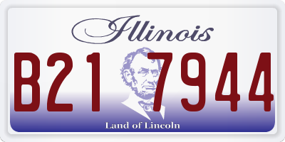 IL license plate B217944
