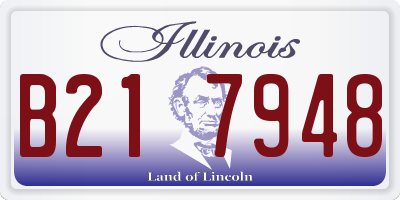IL license plate B217948