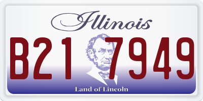 IL license plate B217949