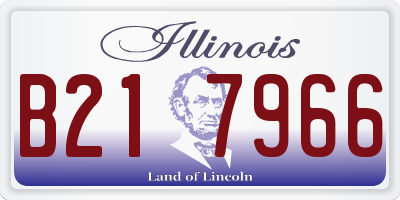 IL license plate B217966
