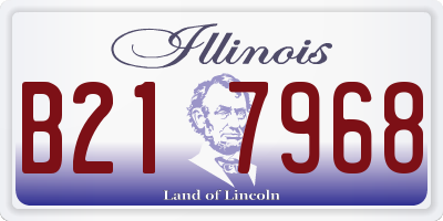 IL license plate B217968