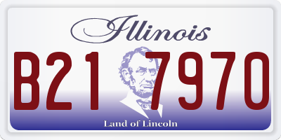 IL license plate B217970