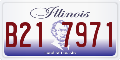 IL license plate B217971
