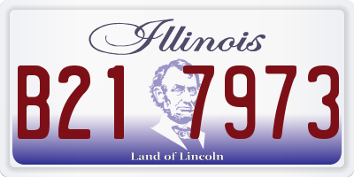 IL license plate B217973