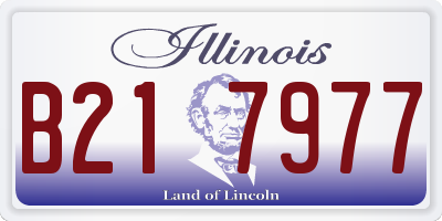 IL license plate B217977
