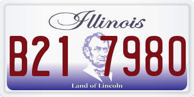 IL license plate B217980