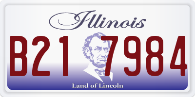 IL license plate B217984