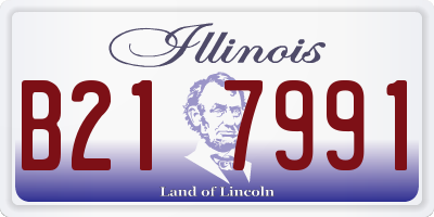 IL license plate B217991