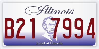 IL license plate B217994