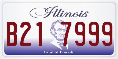 IL license plate B217999